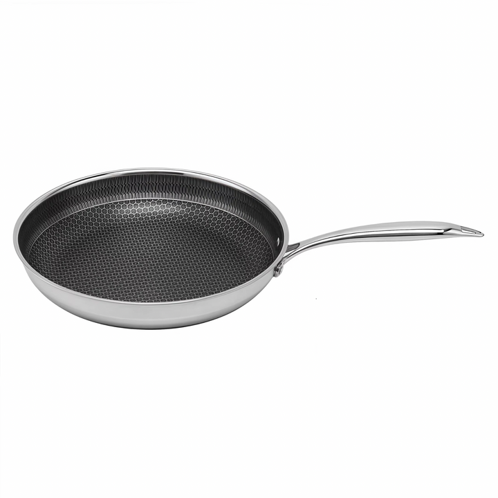 ProLine Steel – Antihaft-Edelstahl Bratpfanne mit Wabenstruktur
