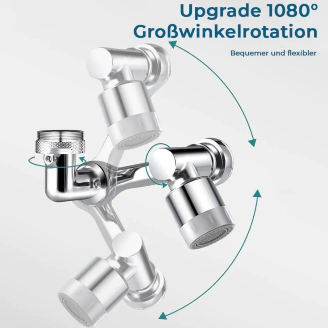 1080° drehbarer Wasserhahn-Aufsatz mit mehreren Gelenken