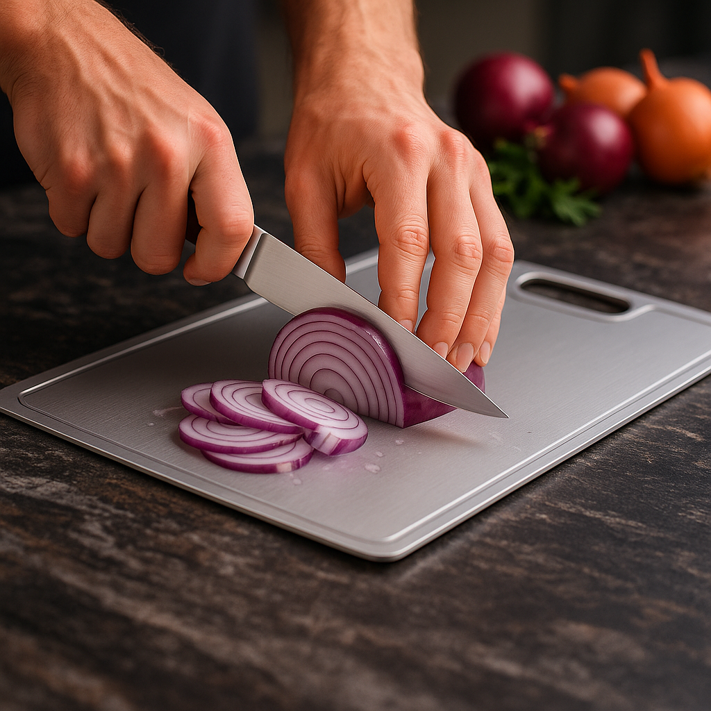 Titan Küchenprofi – 100 % Titan Schneidebrett