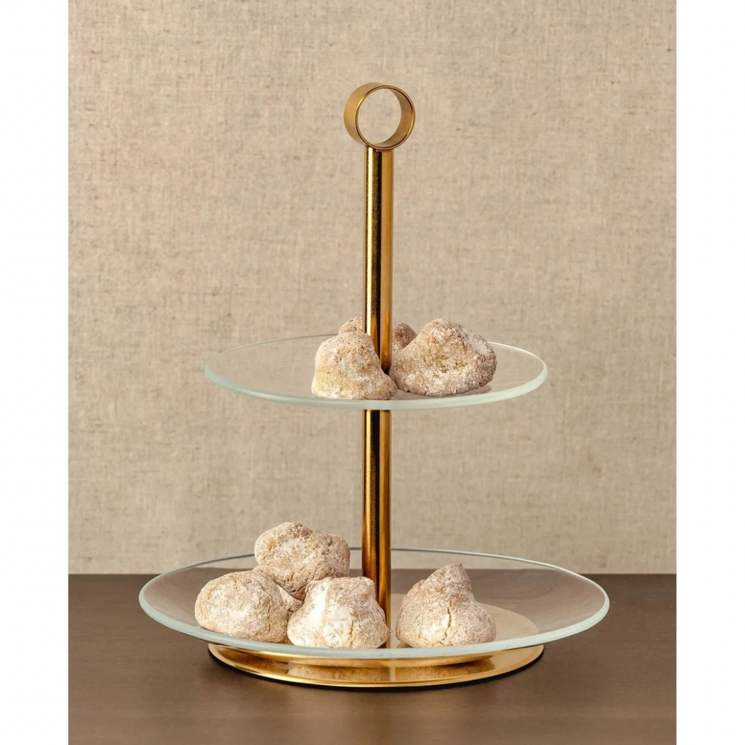 Leonardo Etagere Cena 2-teilig 35 cm Gold