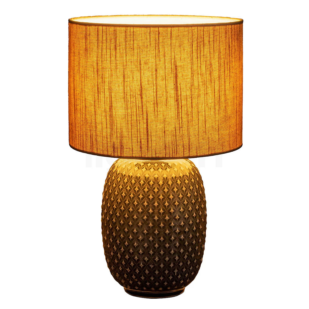 Pauleen Tischleuchte Pretty Classy – E27, Dunkelgrau/Beige