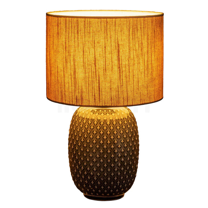 Pauleen Tischleuchte Pretty Classy – E27, Dunkelgrau/Beige
