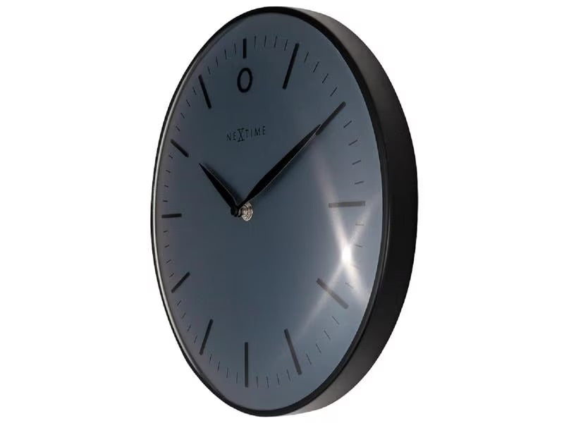 NeXtime Wanduhr Small Glamour 30 Ø, Schwarz/Weiss