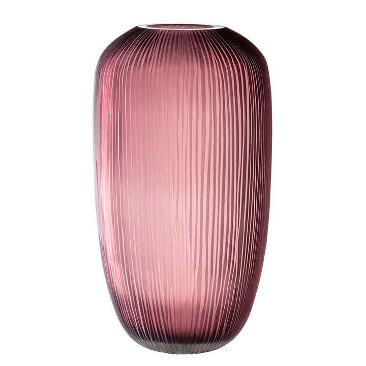 Leonardo Vase Bellagio – 52 cm Designvase aus Glas in Berry