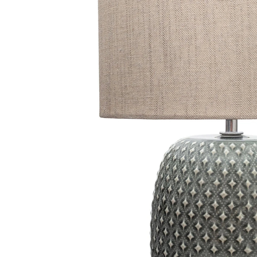 Pauleen Tischleuchte Pretty Classy – E27, Dunkelgrau/Beige