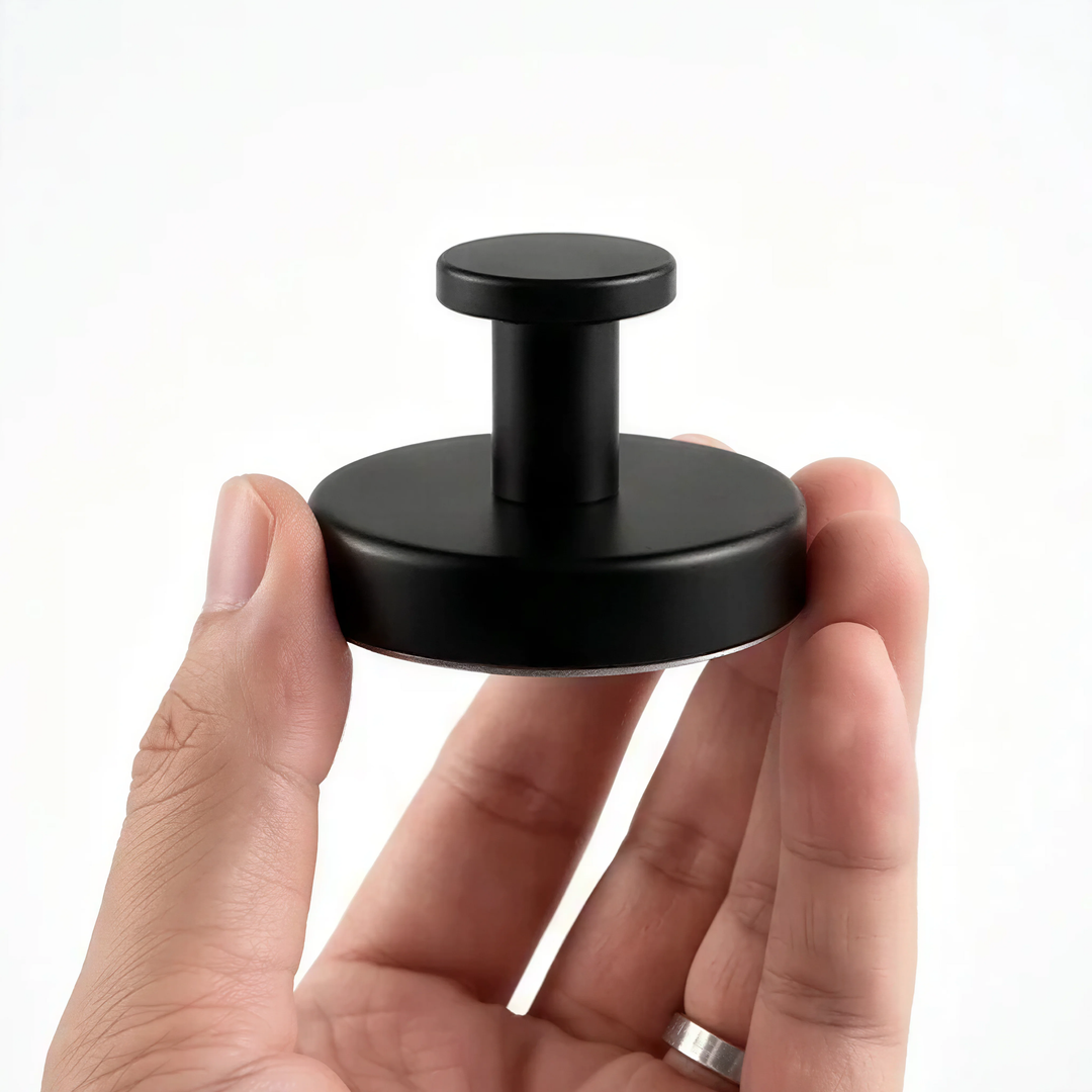 Ensemble d'accessoires de salle de bain noir sans perçage – 6 pièces