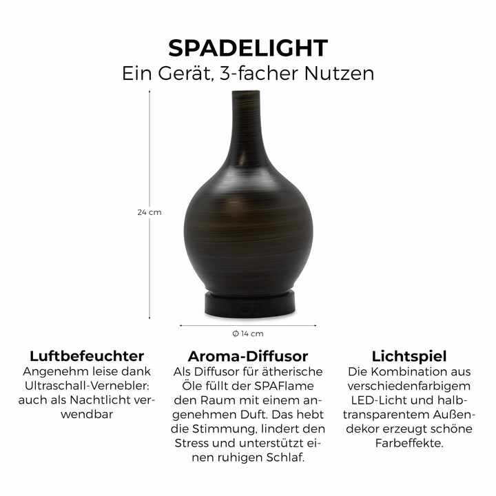 Pajoma Aroma Diffuser SPADelight Schwarz