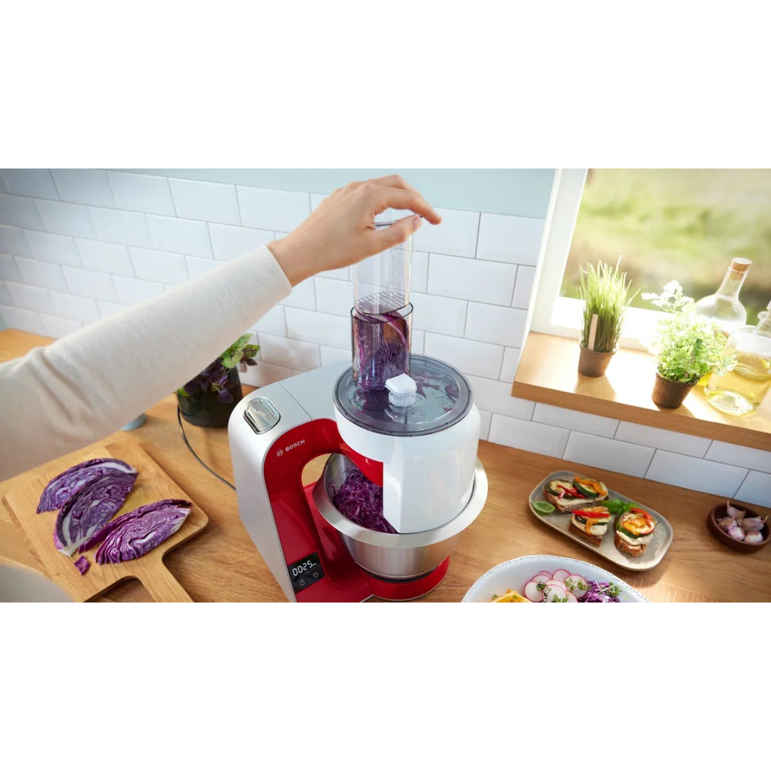 Bosch Küchenmaschine MUM58720 Rot Silber