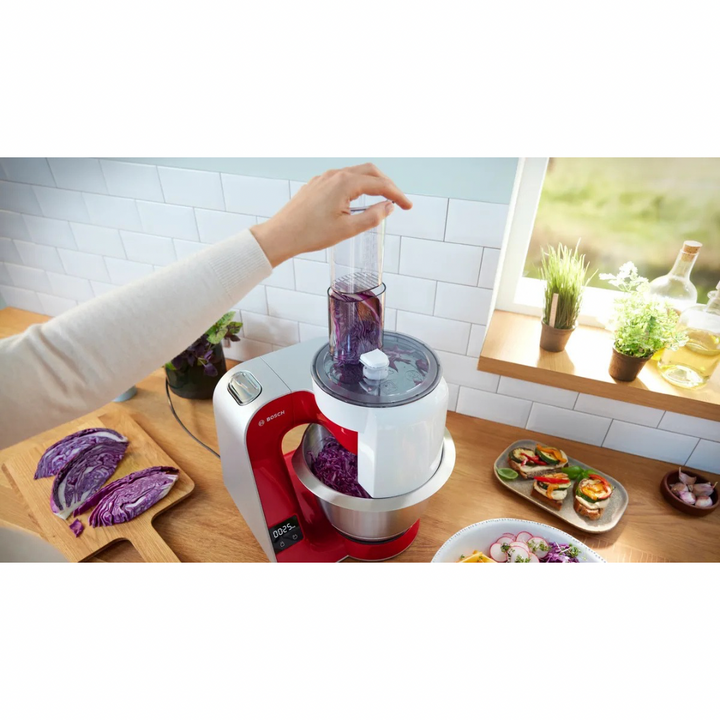 Bosch Küchenmaschine MUM58720 Rot Silber