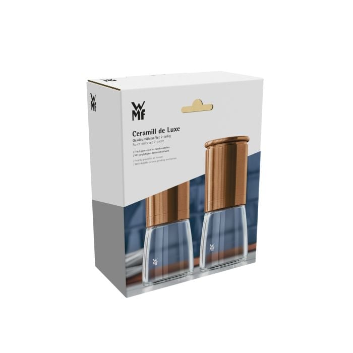 WMF Salz- und Pfeffermühle De Luxe 2 Stück, 14 cm, Transparent