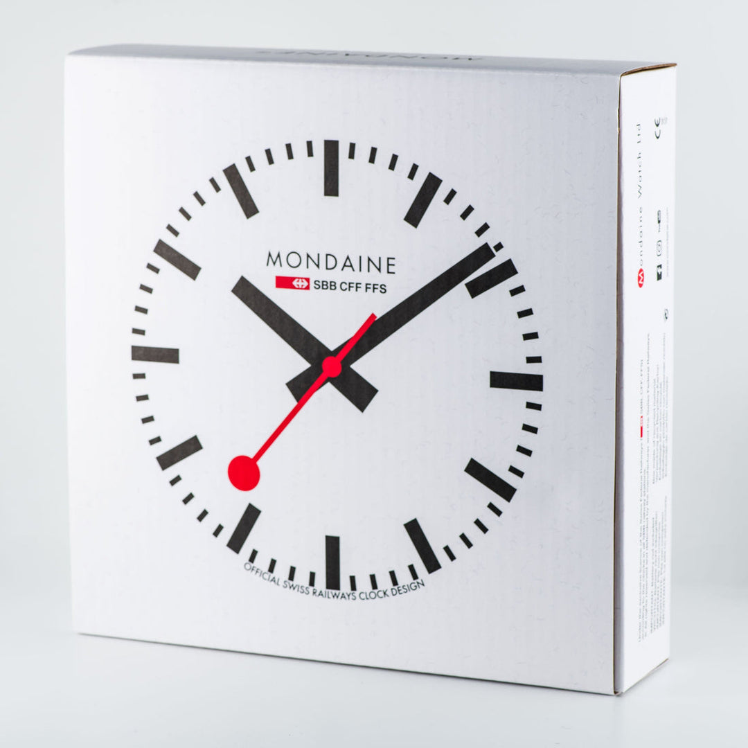 Mondaine Wanduhr Quartz – 25 cm Design-Wanduhr