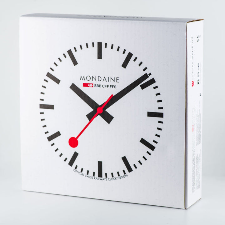 Mondaine Wanduhr Quartz – 25 cm Design-Wanduhr