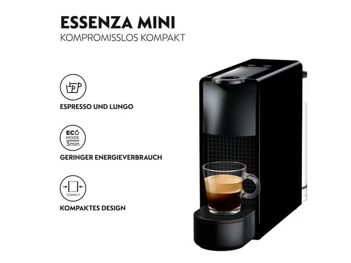 Krups Kaffeemaschine Nespresso Essenza Mini XN1108 Schwarz