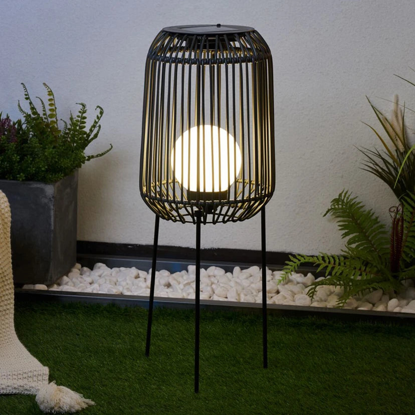 Pauleen Solar-Stehleuchte Sunshine Coziness – Schwarz/Grau