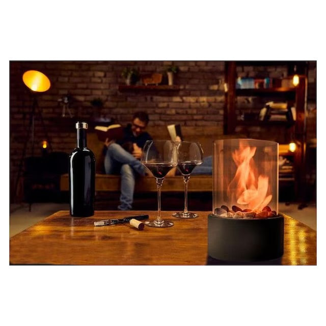 Tischkamin für Bioethanol 16 x 26.5 cm In- und Outdoor Dekofeuer