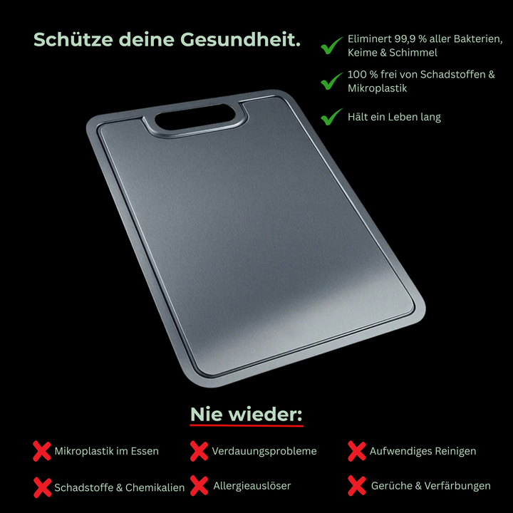 Titan Küchenprofi – 100 % Titan Schneidebrett