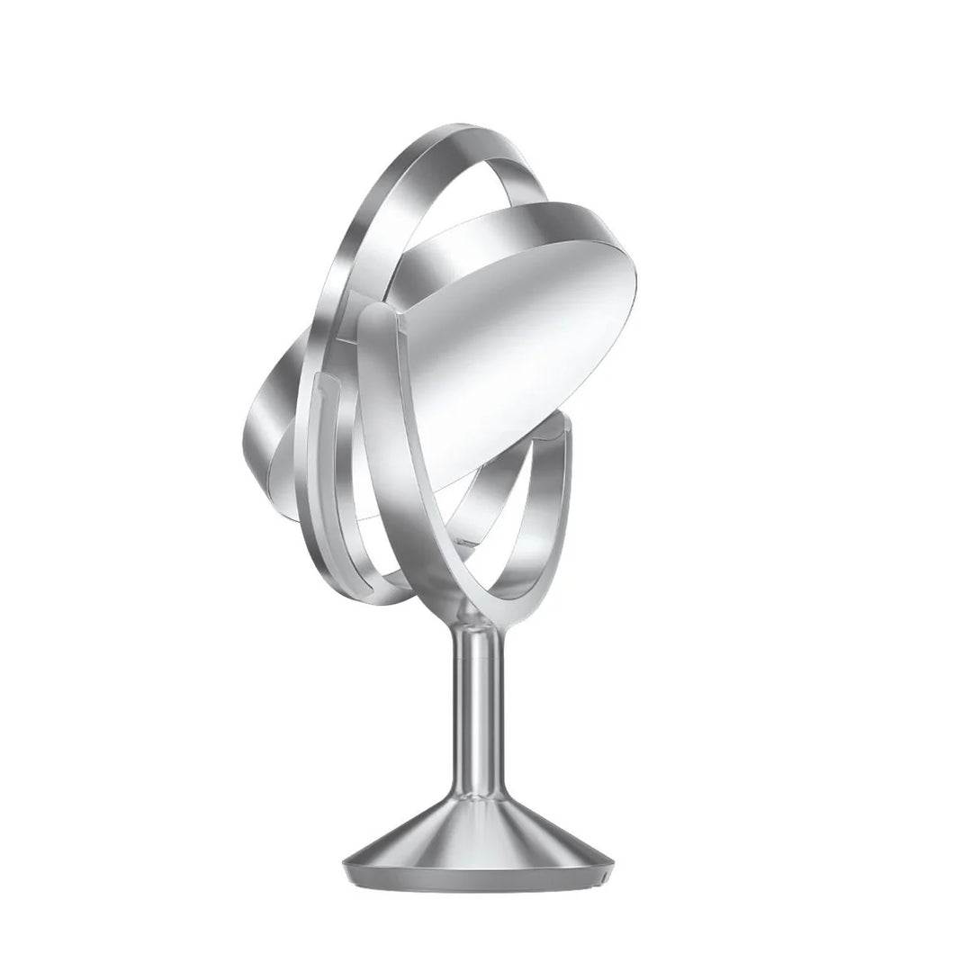 Simplehuman Sensor-Kosmetikspiegel Trio Max – Premium-LED-Spiegel mit 3-fach Vergrößerung, Silber
