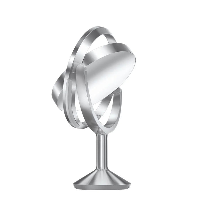 Simplehuman Sensor-Kosmetikspiegel Trio Max – Premium-LED-Spiegel mit 3-fach Vergrößerung, Silber