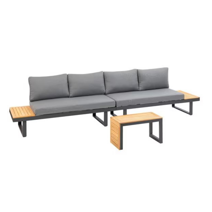 COCON Ascona Loungeset – 4‑Sitzer Gartenmöbel in Anthrazit