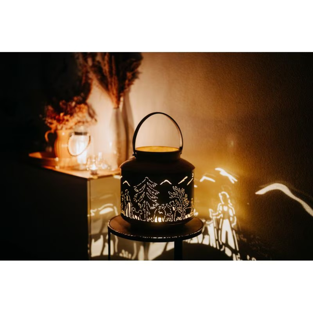 Kadastar Laterne Alpaufzug Familie 37 cm