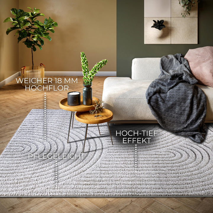 Elle Decoration Teppich Panglao – 120×170 cm, Hellgrau