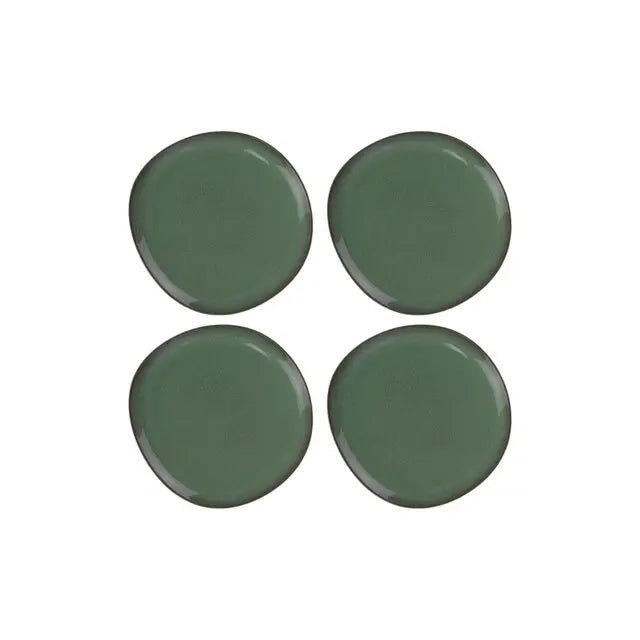Villeroy & Boch Servierplatte Lave – 4er-Set Steingut Grün