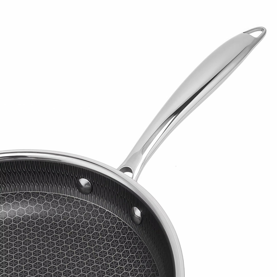 ProLine Steel – Antihaft-Edelstahl Bratpfanne mit Wabenstruktur
