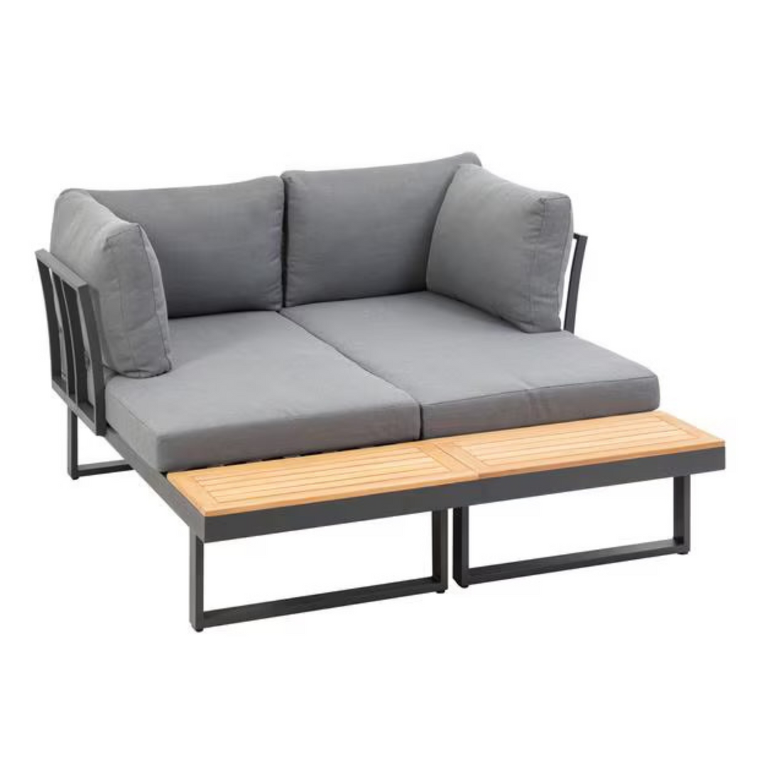 COCON Ascona Loungeset – 4‑Sitzer Gartenmöbel in Anthrazit