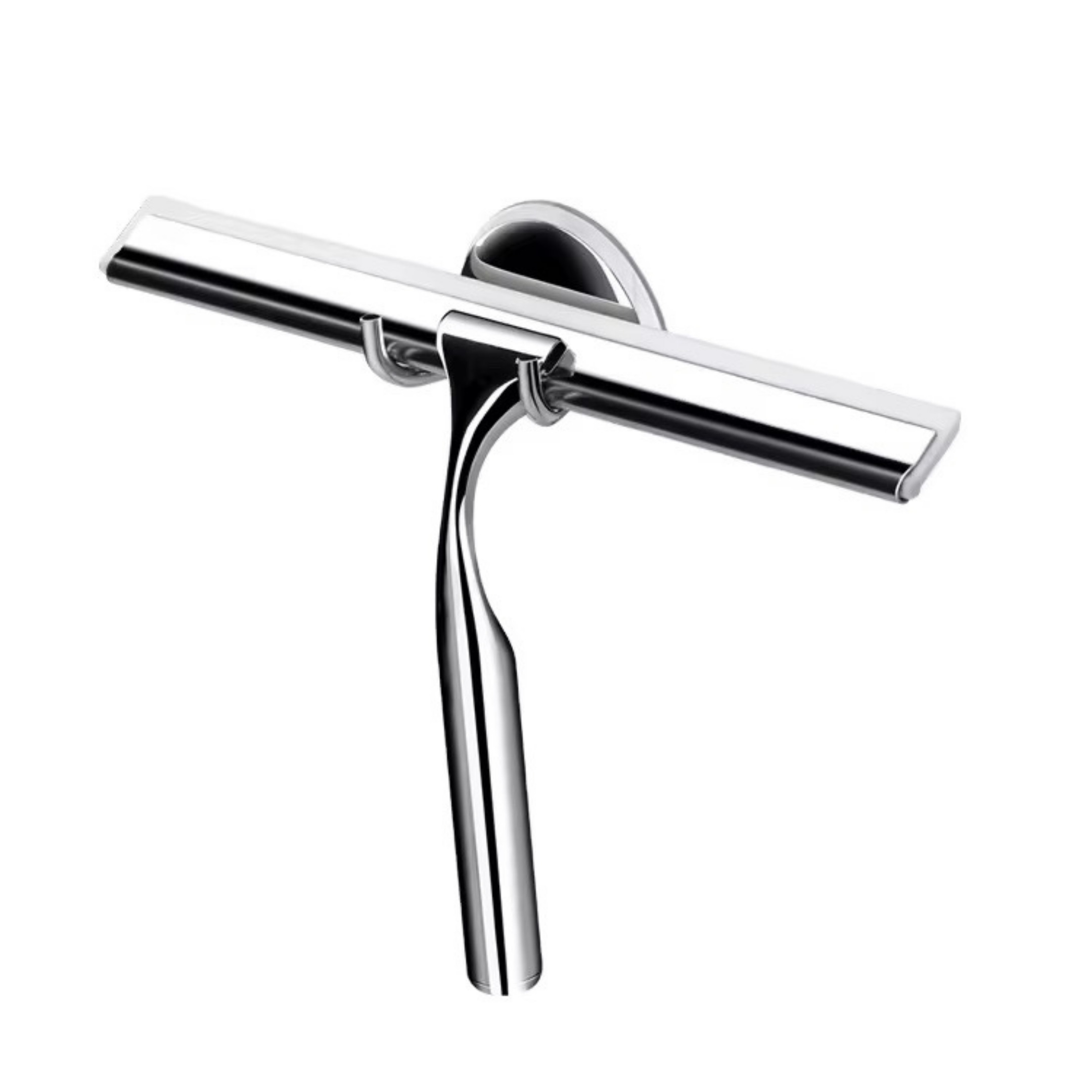 Duschabzieher aus Edelstahl mit Saughalterung