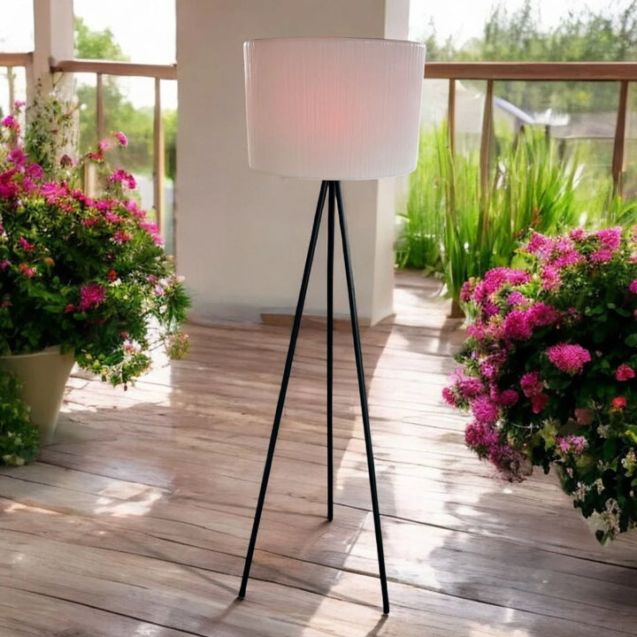 LED Solar-Stehleuchte mit Stativ – RGB & Warmweiß für Garten & Terrasse