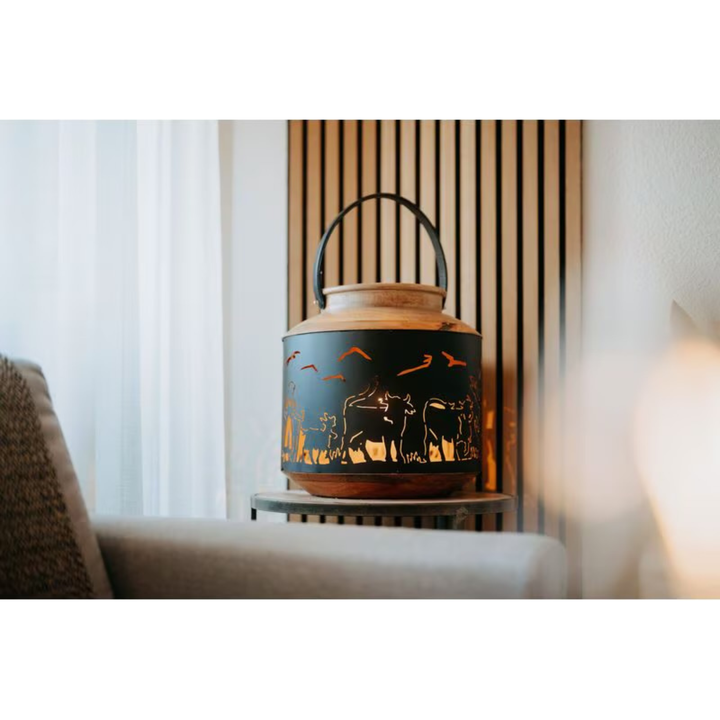 Kadastar Laterne Alpaufzug Familie 37 cm