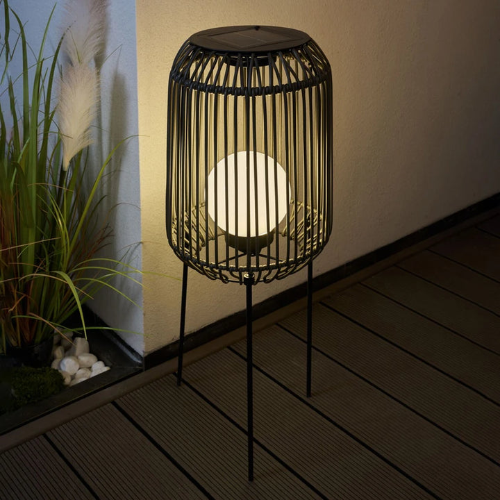 Pauleen Solar-Stehleuchte Sunshine Coziness – Schwarz/Grau