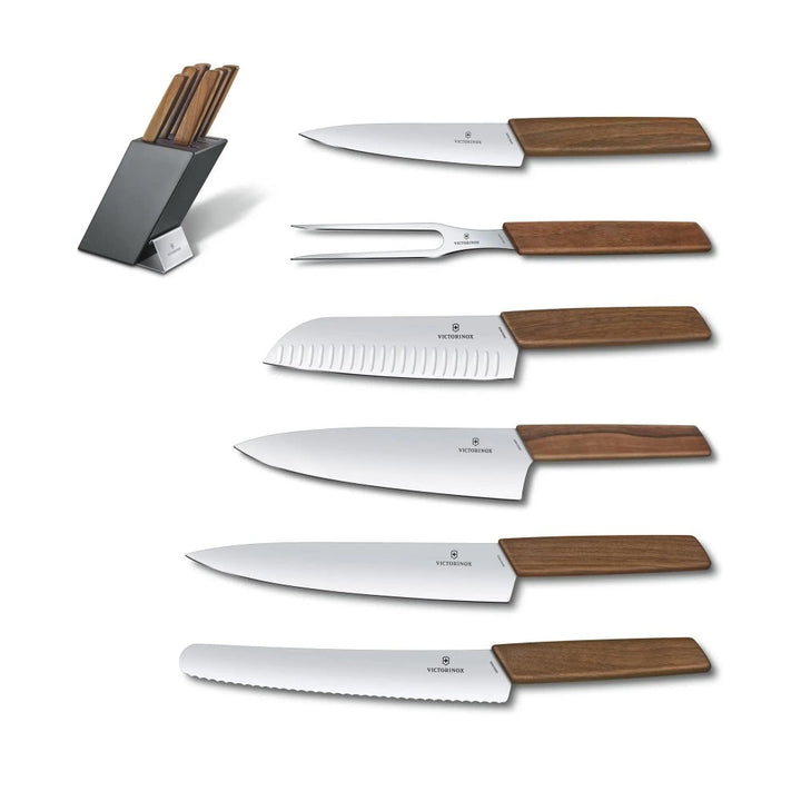 Victorinox Messerblock Swiss Modern – 6 Messer & Block