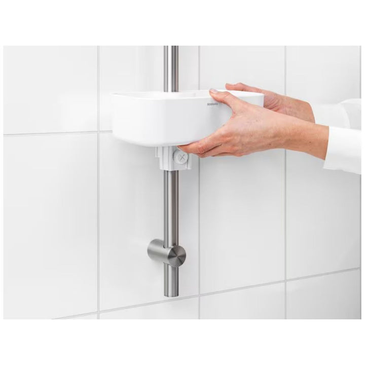 Brabantia Duschablage ReNew ohne Bohren, Weiss