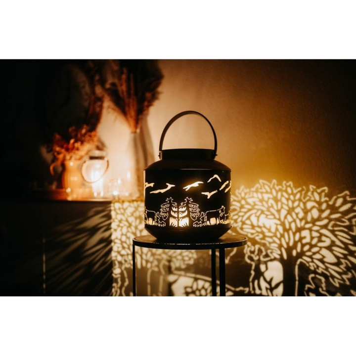 Kadastar Laterne Alpaufzug Familie 37 cm