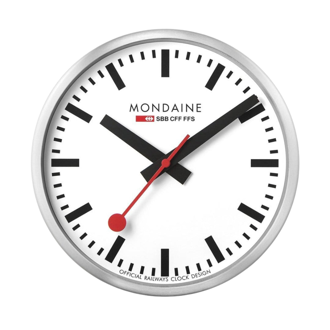 Mondaine Wanduhr Quartz – 25 cm Design-Wanduhr