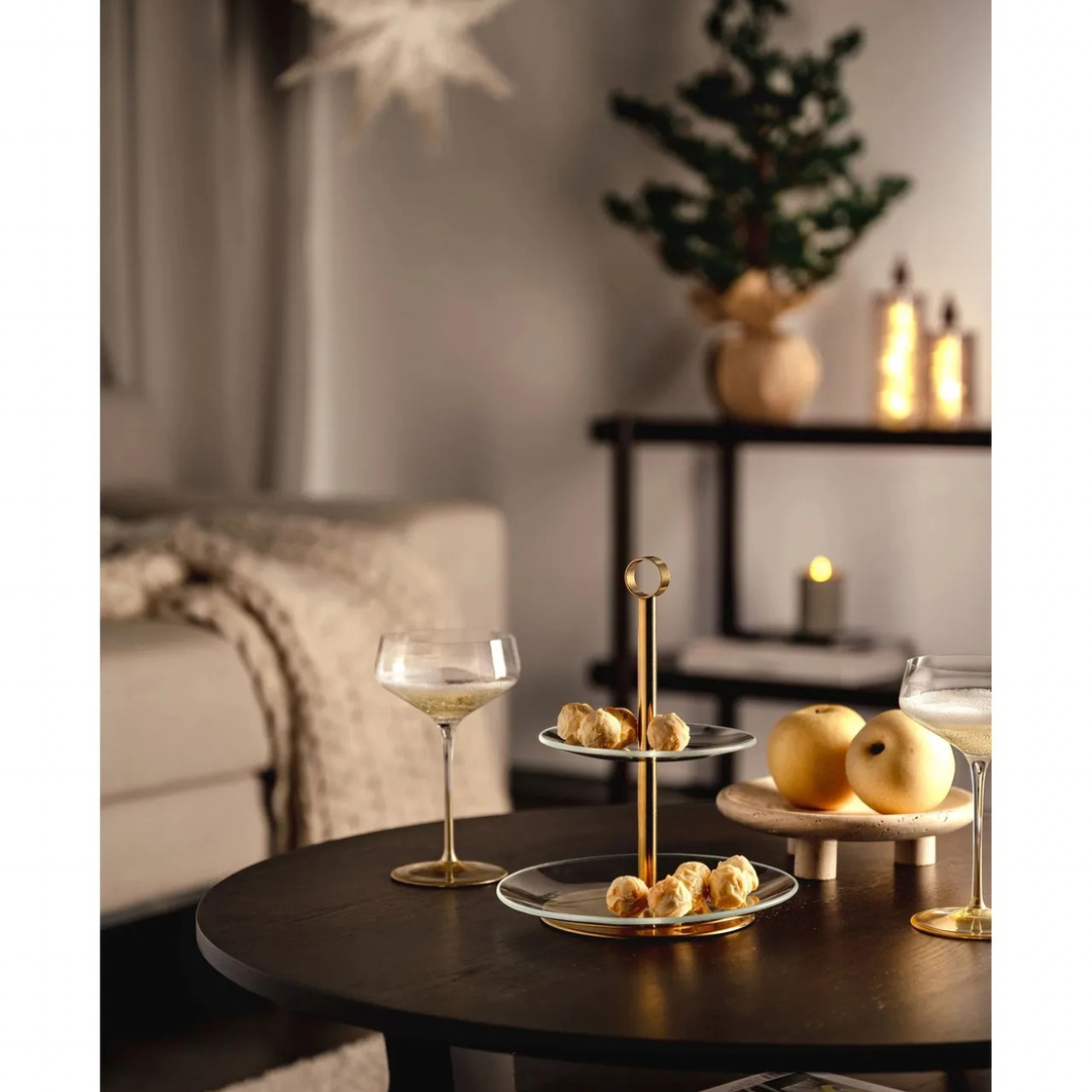 Leonardo Etagere Cena 2-teilig 35 cm Gold