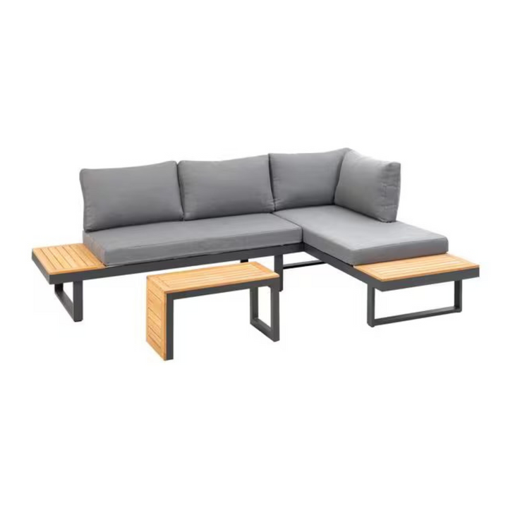 COCON Ascona Loungeset – 4‑Sitzer Gartenmöbel in Anthrazit