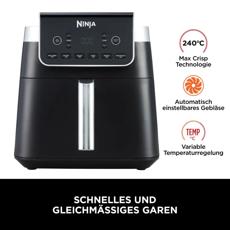 Ninja Heissluft‑Fritteuse MAX Pro AF180EU 6,2 l