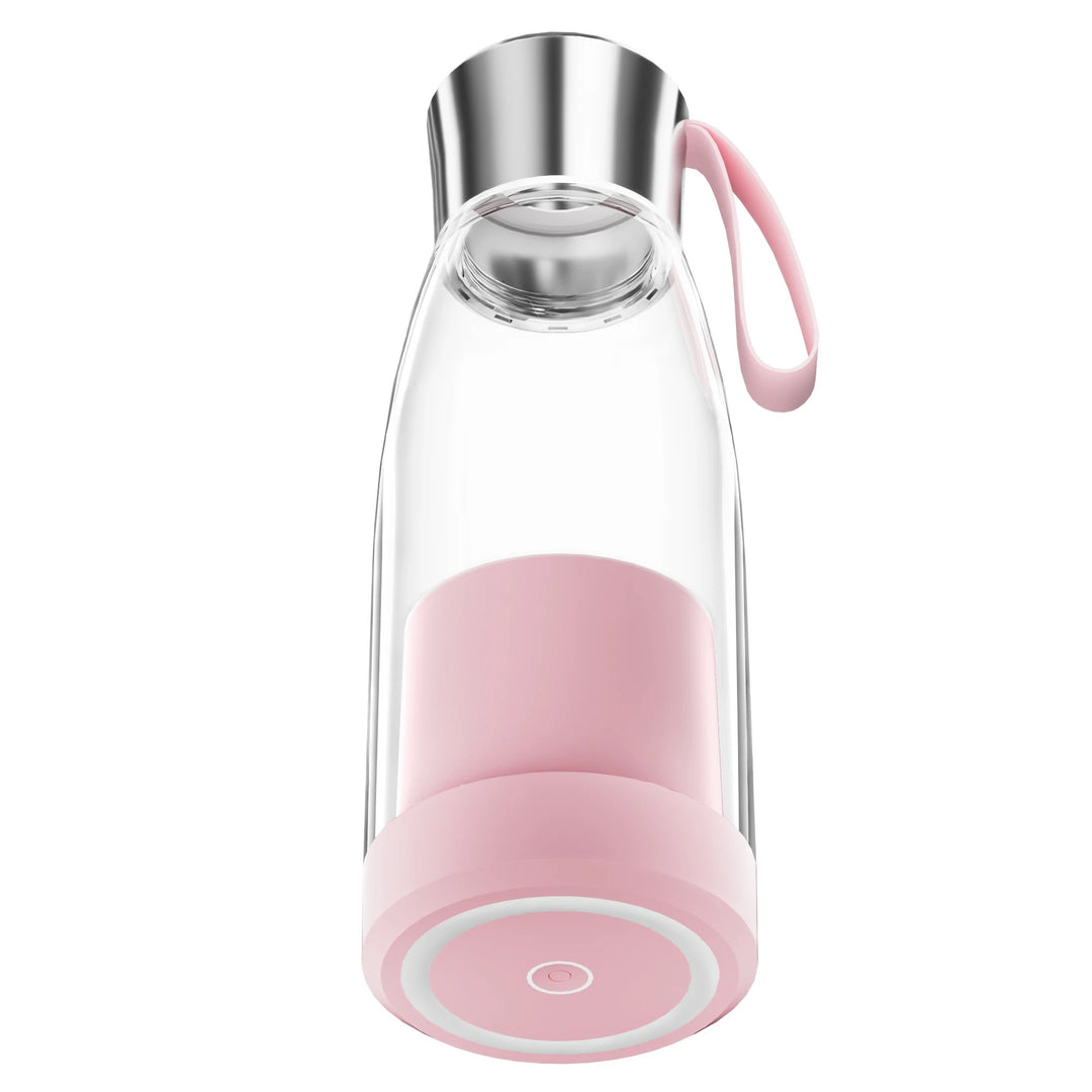 Fresh Juice Smoothie2Go Chic – Tragbarer Smoothie Maker 450ml, 4 Klingen, USB-C aufladbar, Mini-Mixer für unterwegs