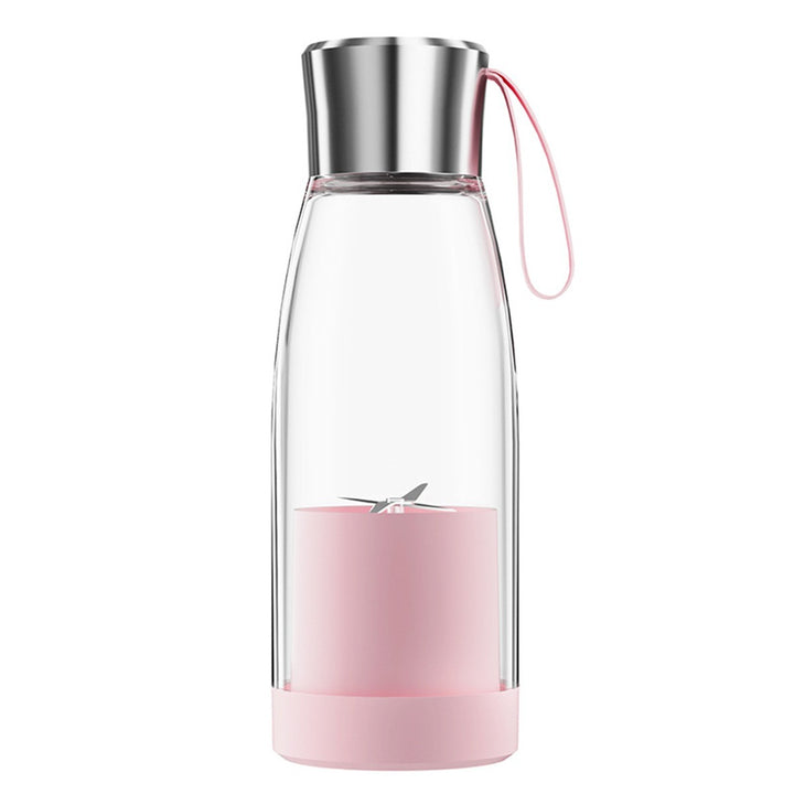 Fresh Juice Smoothie2Go Chic – Tragbarer Smoothie Maker 450ml, 4 Klingen, USB-C aufladbar, Mini-Mixer für unterwegs