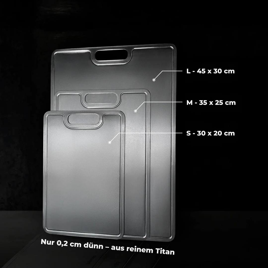 Titan Küchenprofi – 100 % Titan Schneidebrett