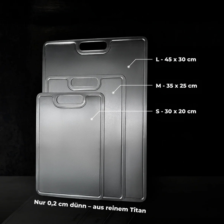 Titan Küchenprofi – 100 % Titan Schneidebrett