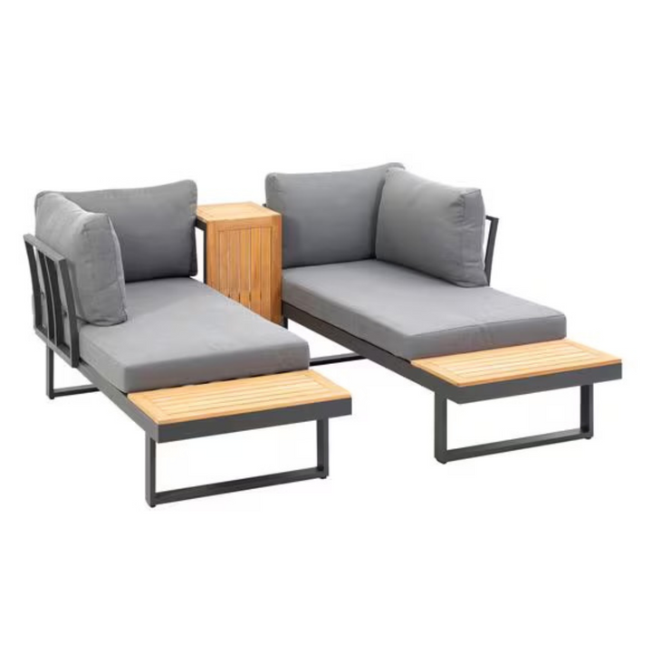 COCON Ascona Loungeset – 4‑Sitzer Gartenmöbel in Anthrazit