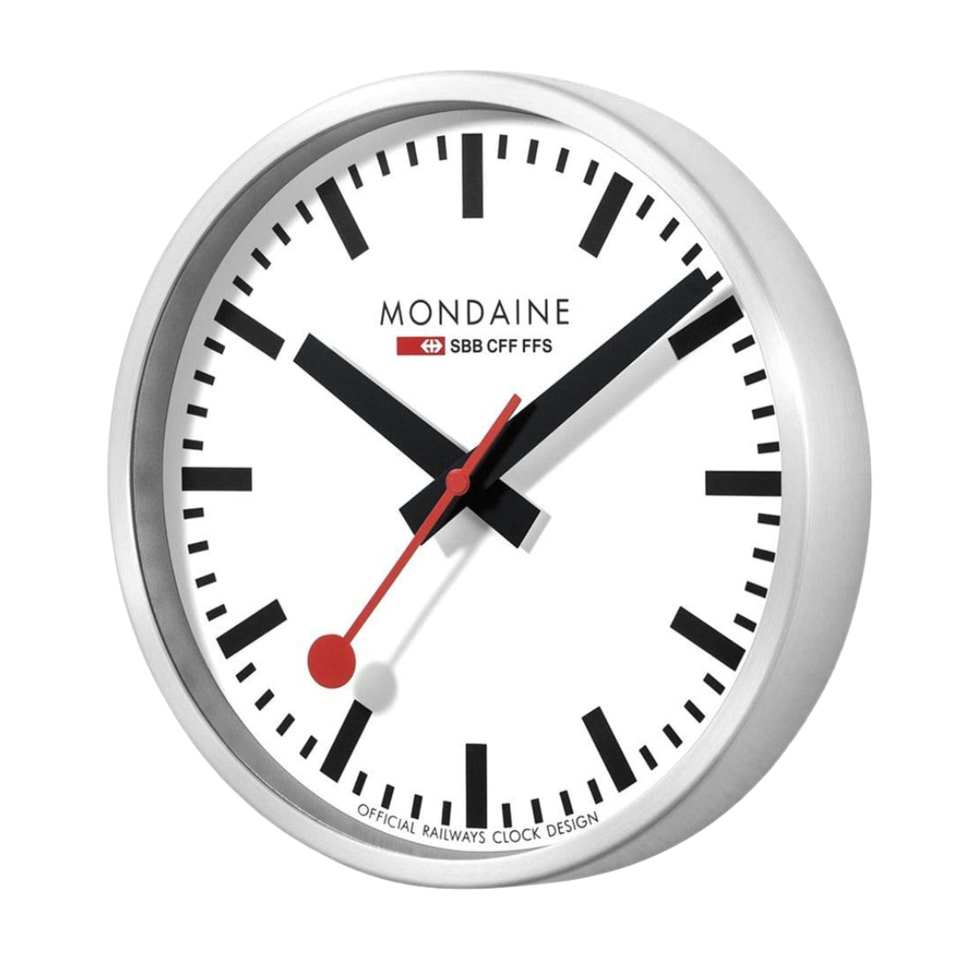 Mondaine Wanduhr Quartz – 25 cm Design-Wanduhr