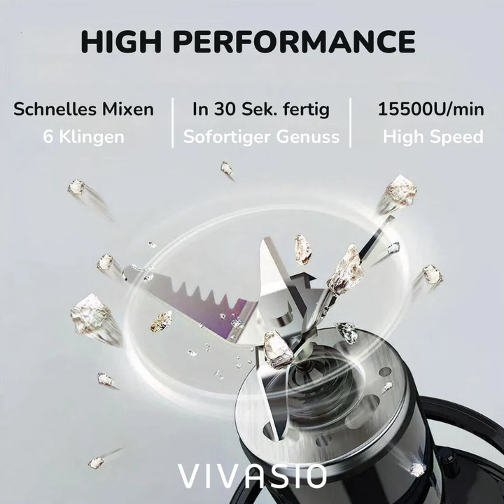 Smoothie2Go Pro – Tragbarer Smoothie Maker 500ml