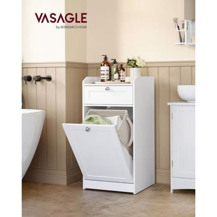 VASAGLE Badschrank mit Wäschebox, 80.2 cm hoch