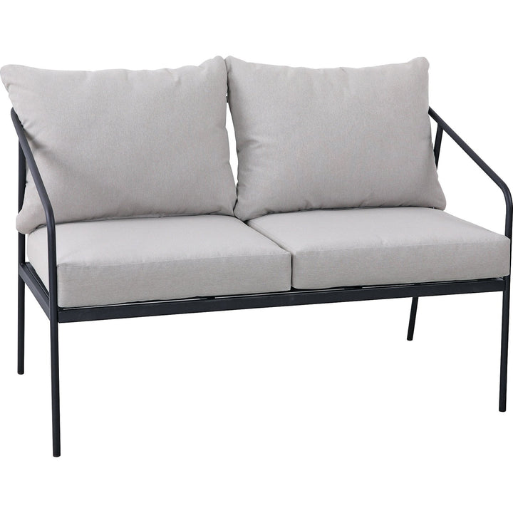 COCON Origlio Loungeset – 4‑Sitzer Gartenmöbel in Beige/Schwarz