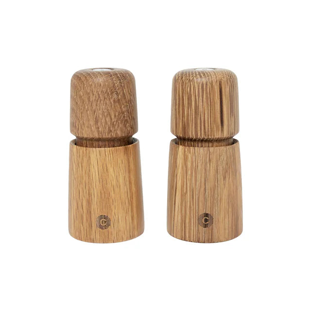 Crush Grind Salz- und Pfeffermühle Stockholm 2er Set, 11 cm, Hellbraun