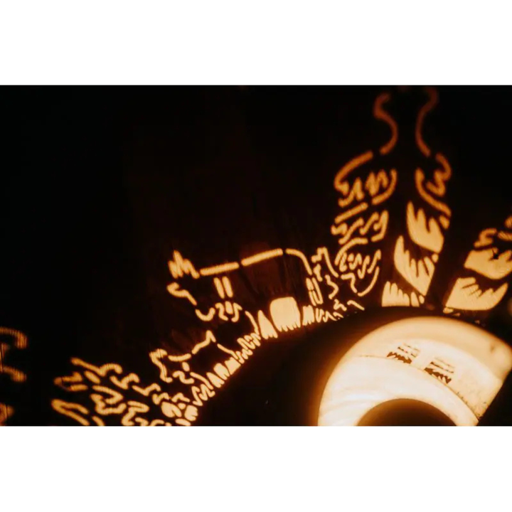 Kadastar Laterne Alpaufzug Familie 37 cm